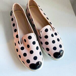 Hogan X Katie Grand Pink Polka Dot Slip on Sneakers 37  Italy